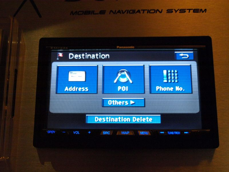 Illustration for article titled Is Panasonic There Yet? Strada In-Car GPS Debuts But Where's The Portable?